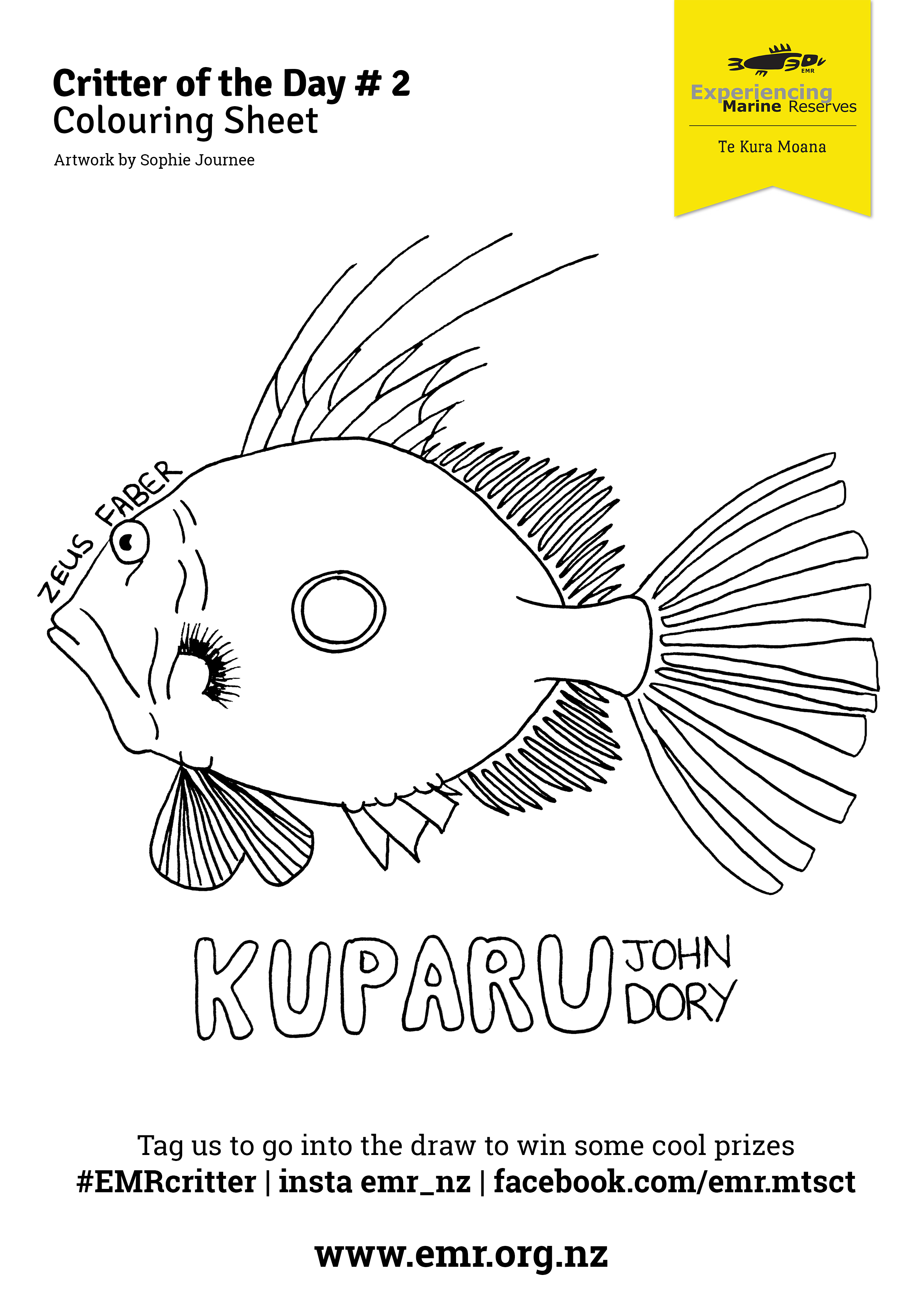 Critter of the Day kuparu Colouring in